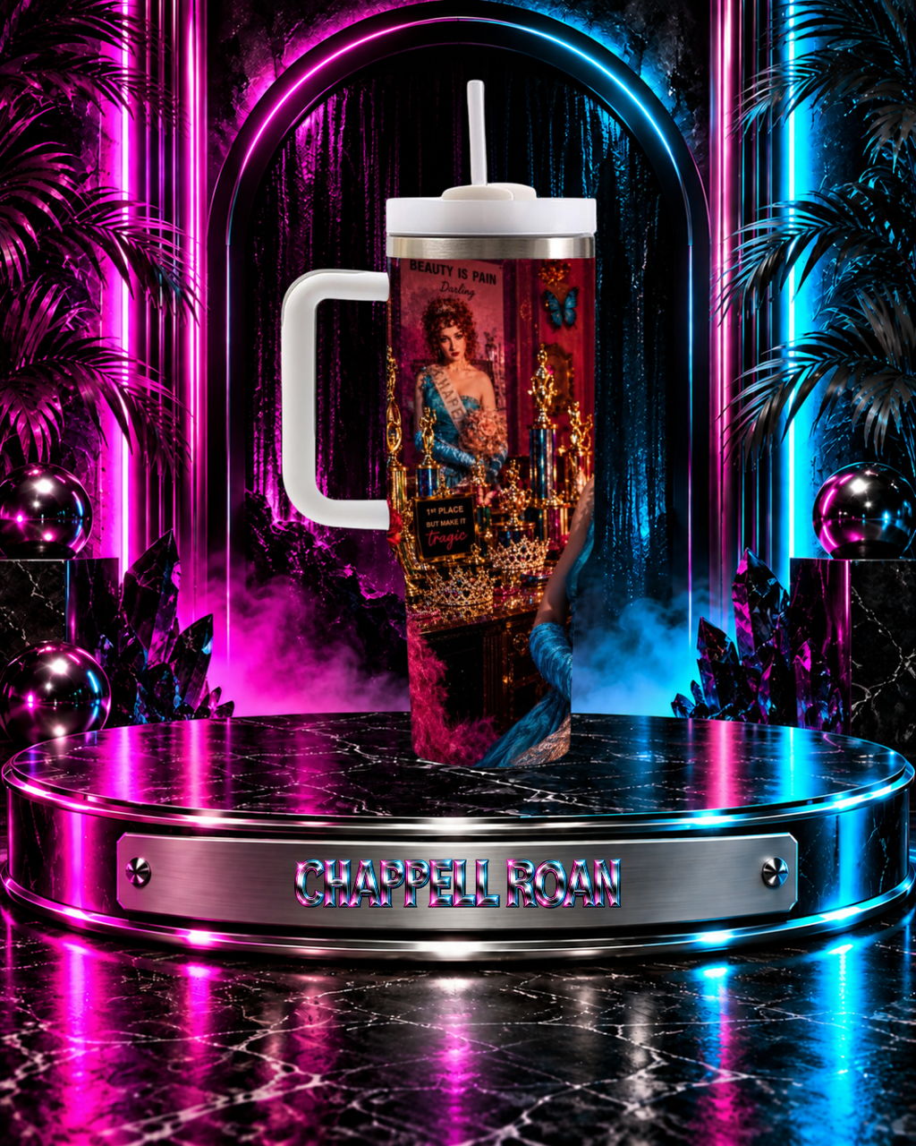 Chappell Roan — Midwest Princess | 40oz Tumbler With Handle