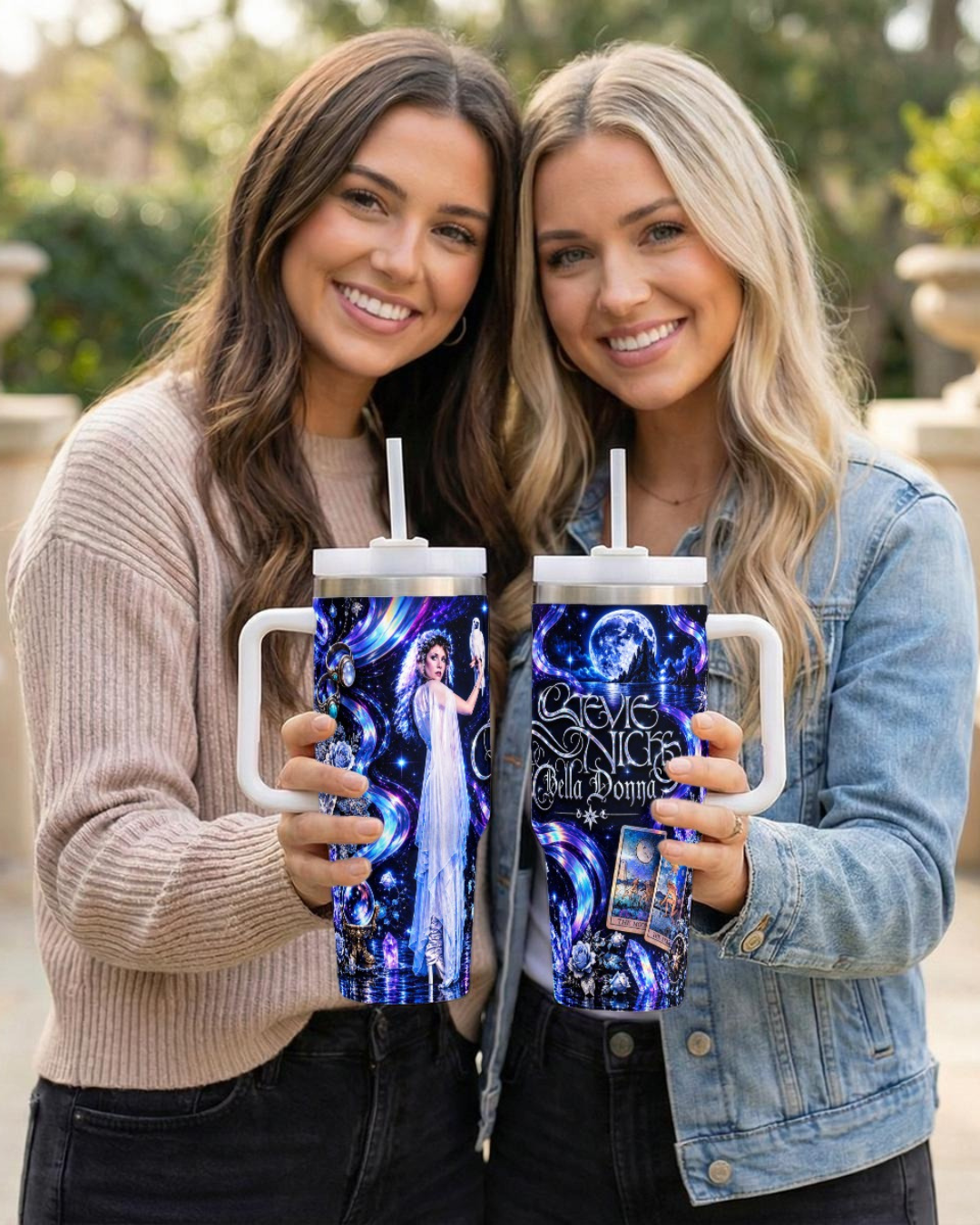 Stevie Nicks — Bella Donna Crystal Tarot | 40oz Tumbler With Handle