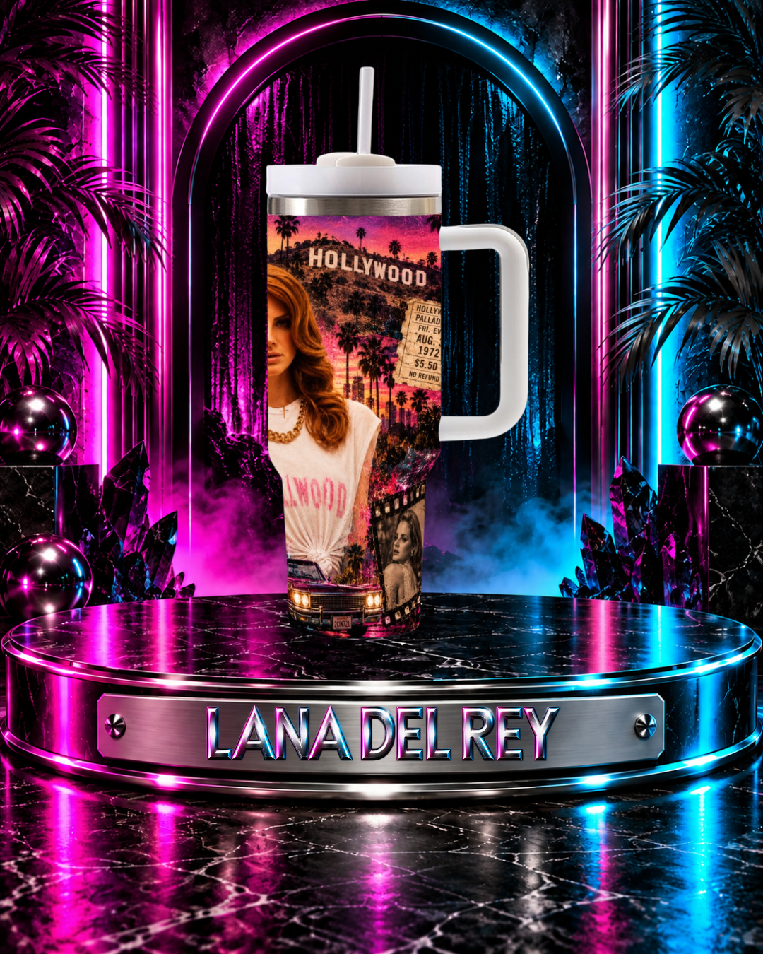 Lana Del Rey — West Coast Fever Dream | 40oz Tumbler With Handle