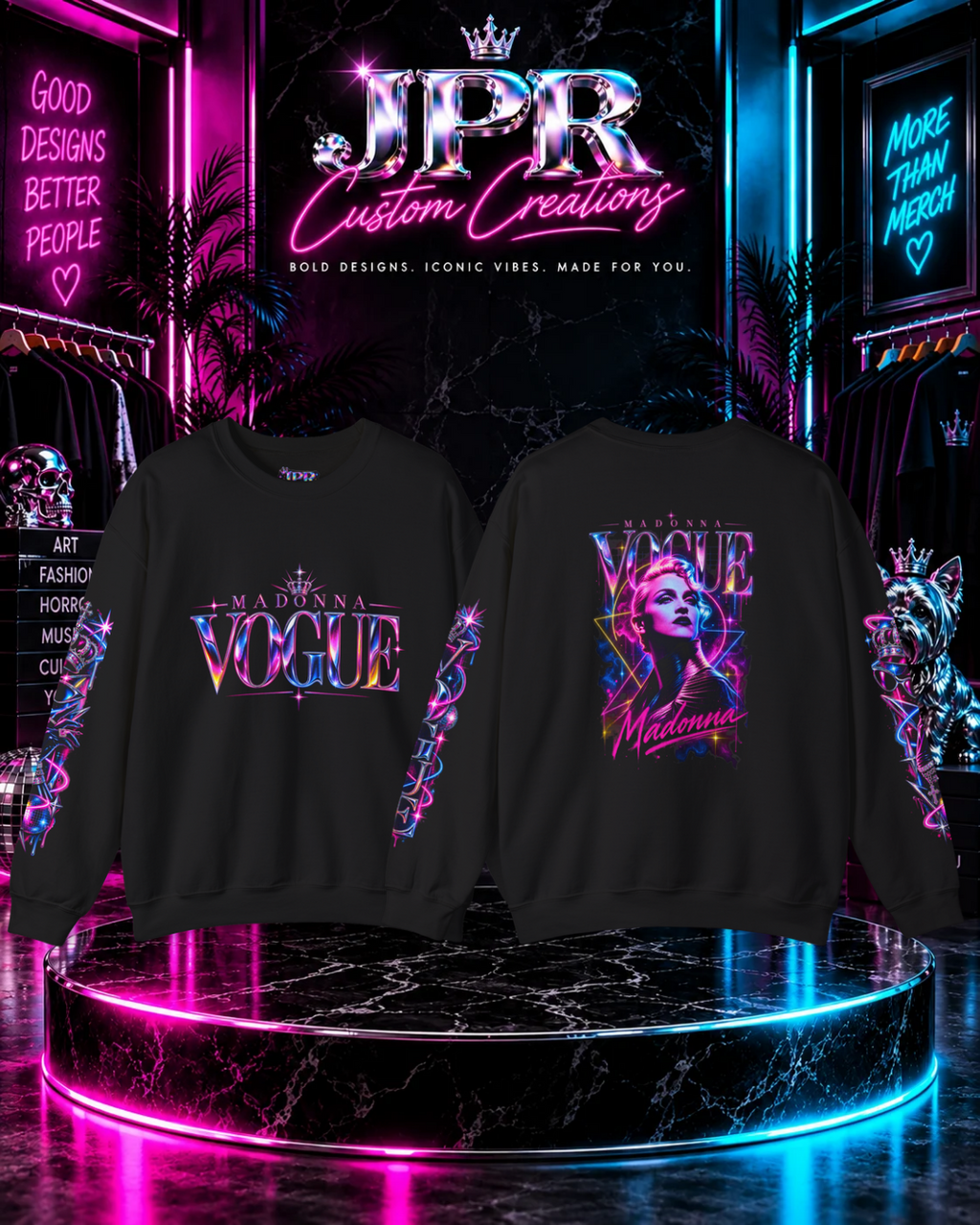Madonna — Neon Vogue Sweatshirt