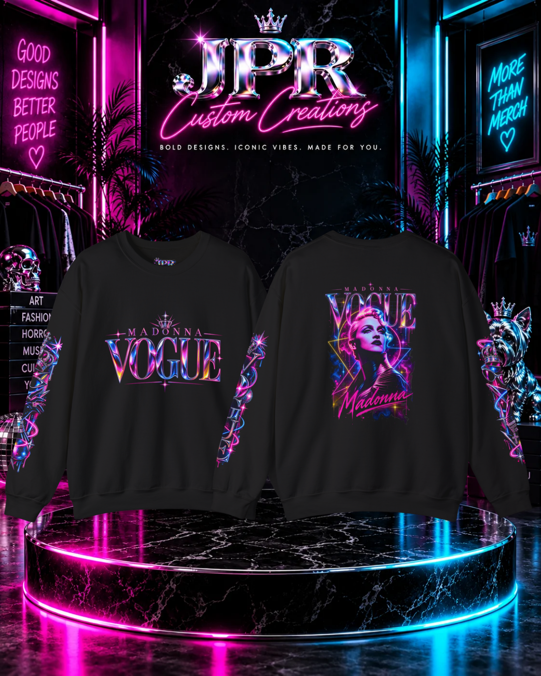 Madonna — Neon Vogue Sweatshirt