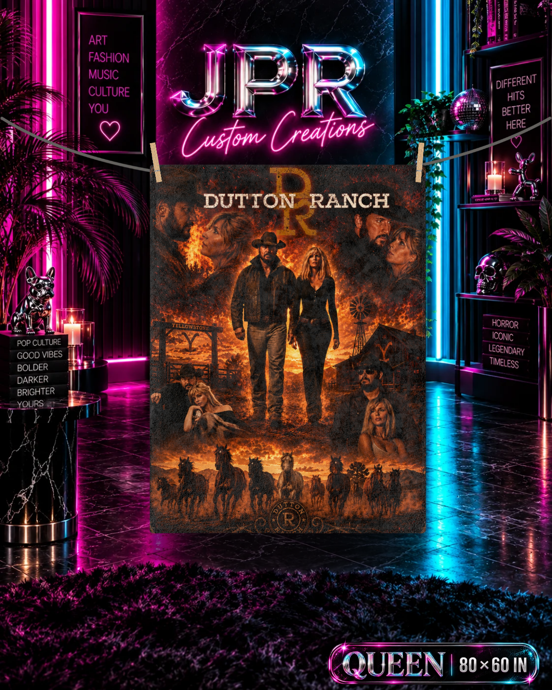 Dutton Ranch — Fire & Bloodlines | Velveteen Blanket