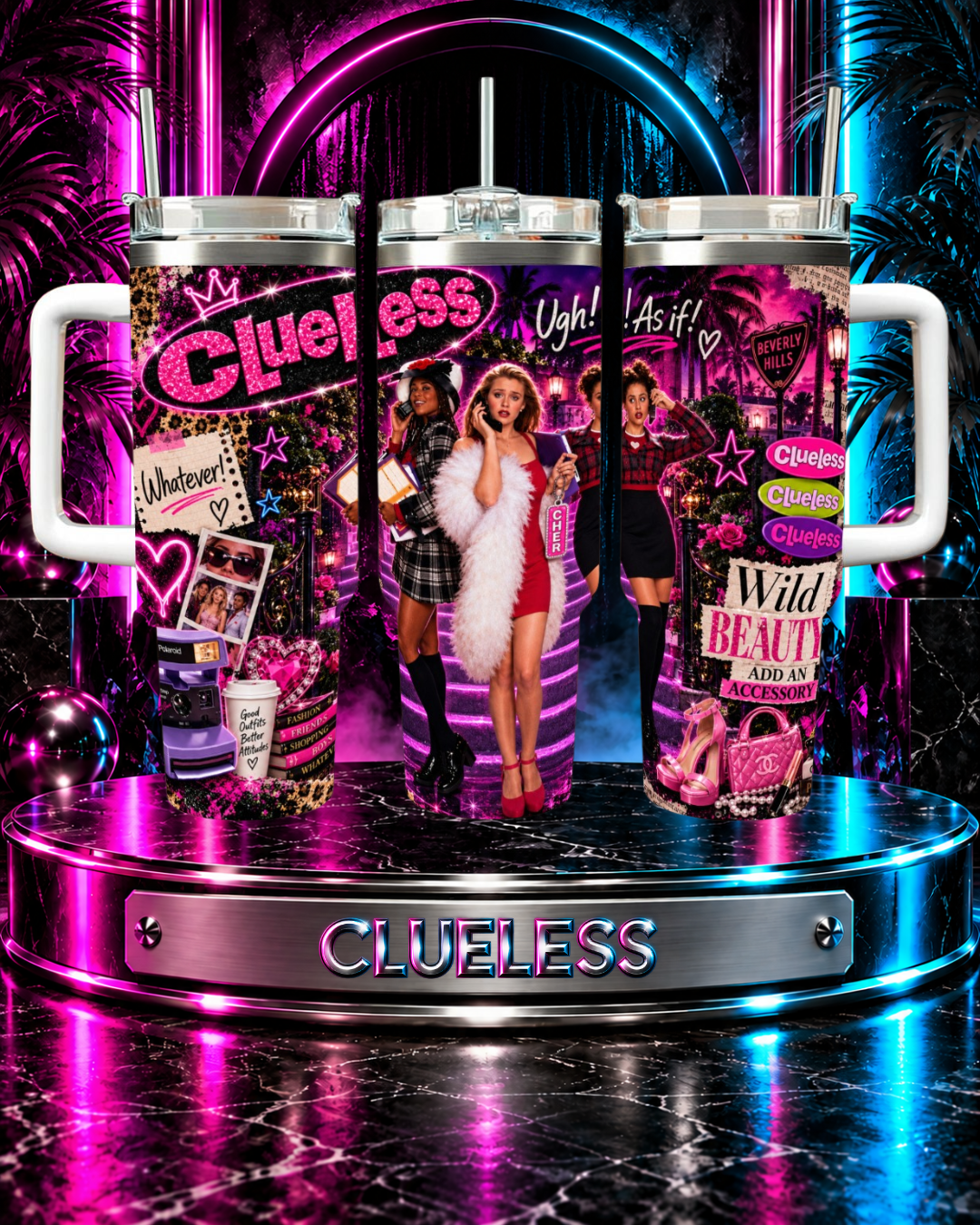 Clueless — Wild Beauty | 40oz Tumbler With Handle