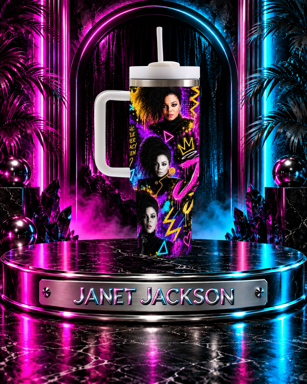 Janet Jackson — Control | 40oz Tumbler With Handle