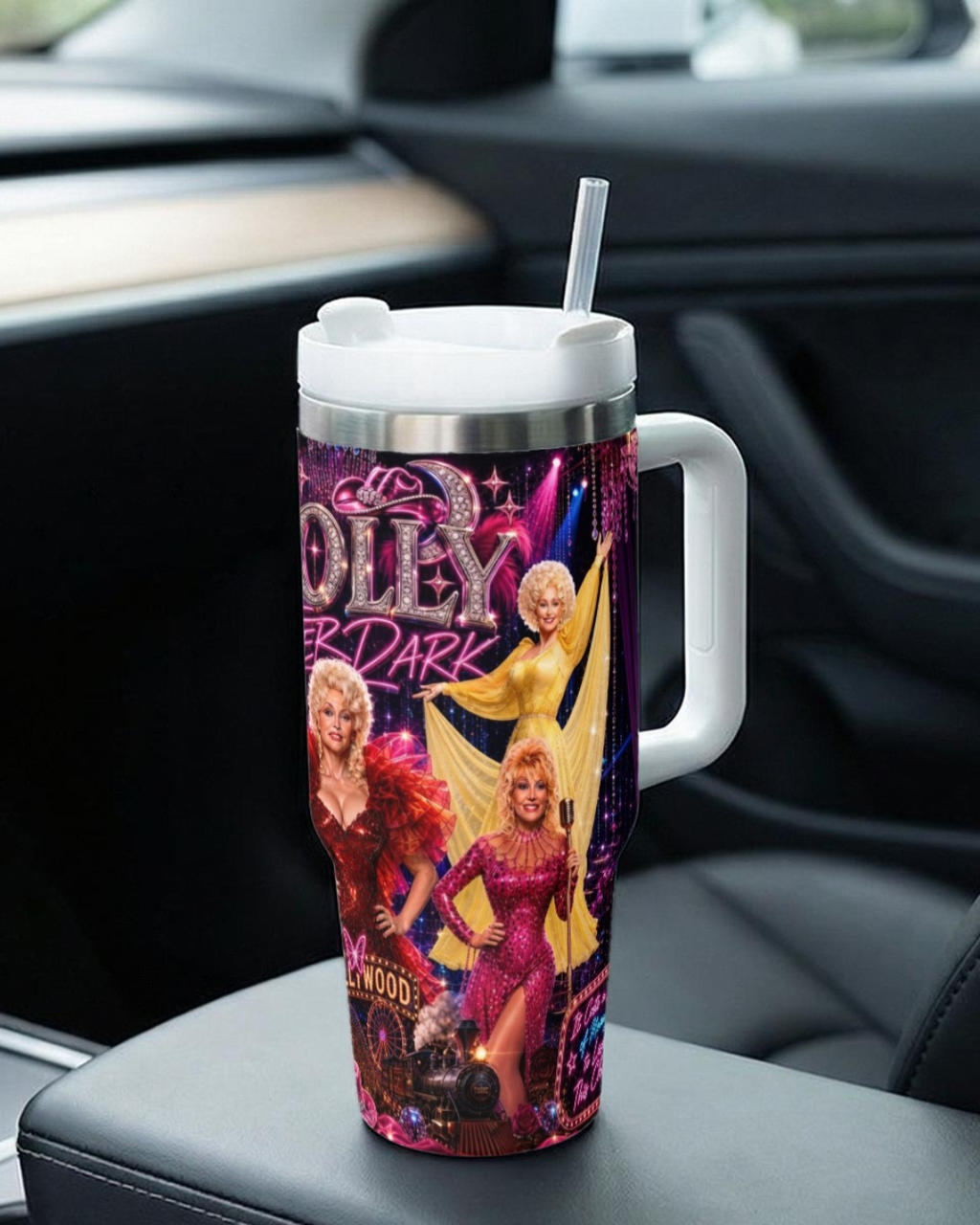 Dolly Parton — Dolly After Dark | 40oz Tumbler With Handle