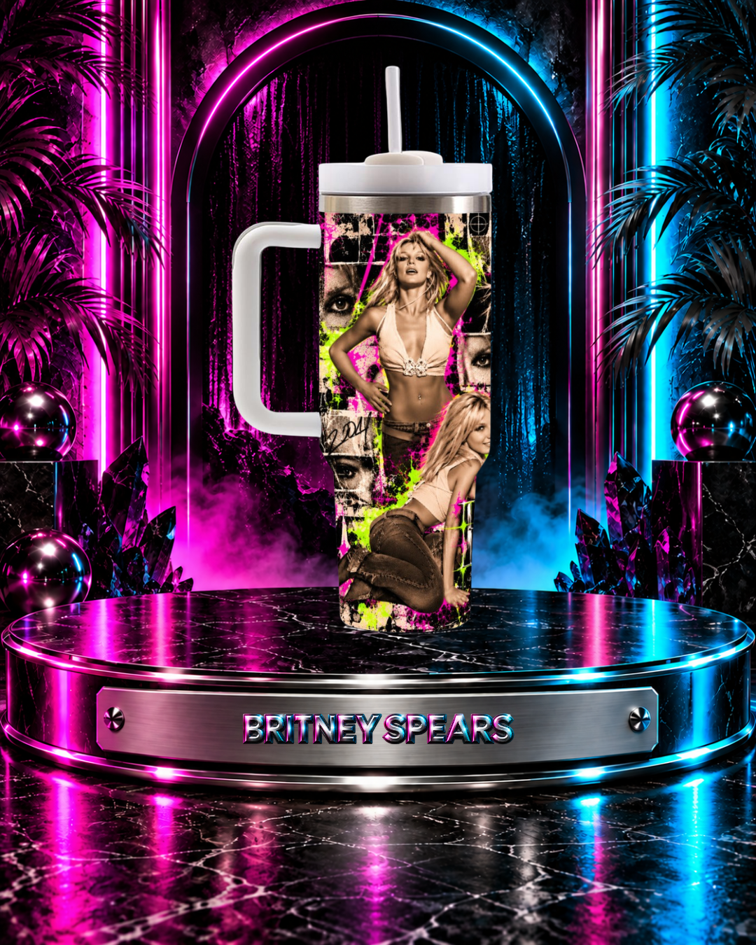 Britney 25th Anniversary – Y2K Editorial – 40oz Tumbler