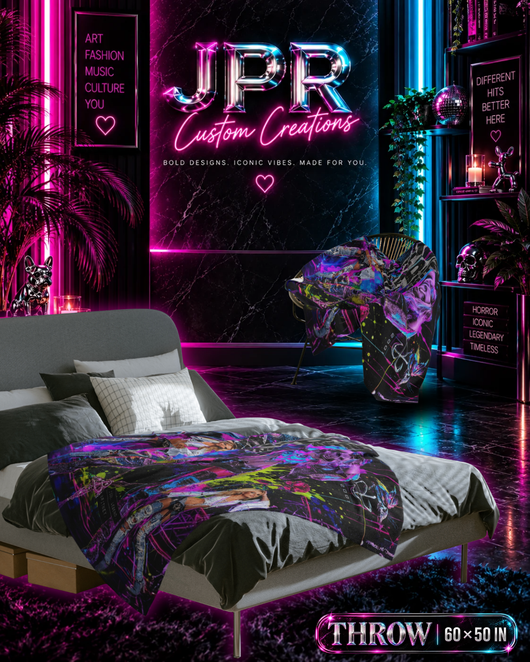Britney Spears — Neon Rebellion | Velveteen Blanket