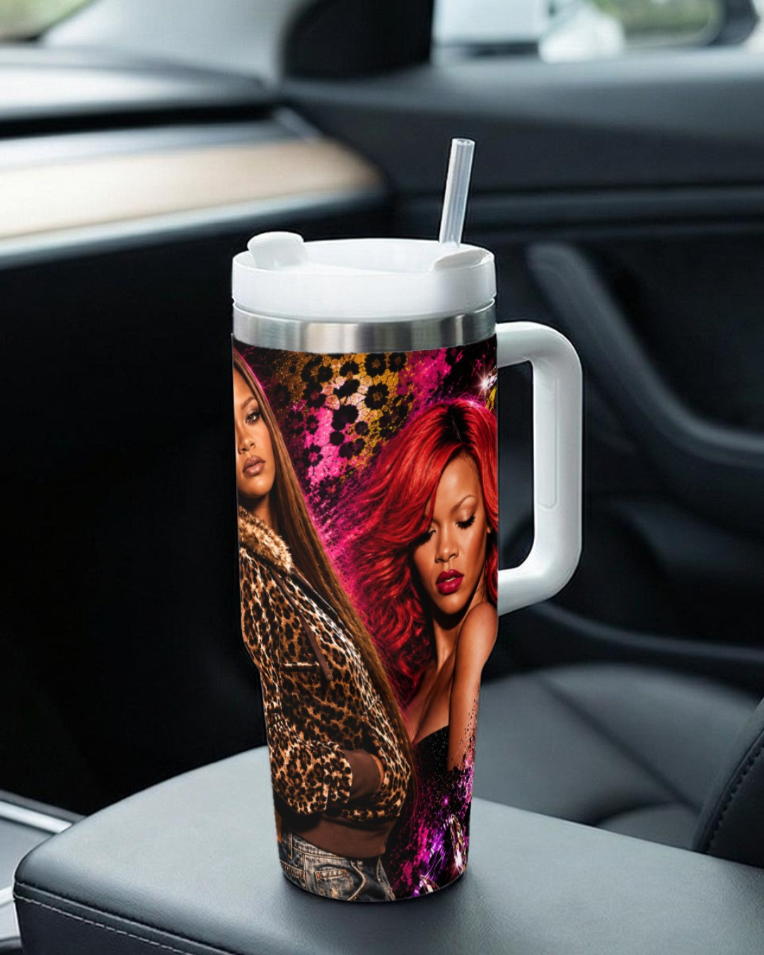 Rihanna — Wild Side | 40oz Tumbler With Handle