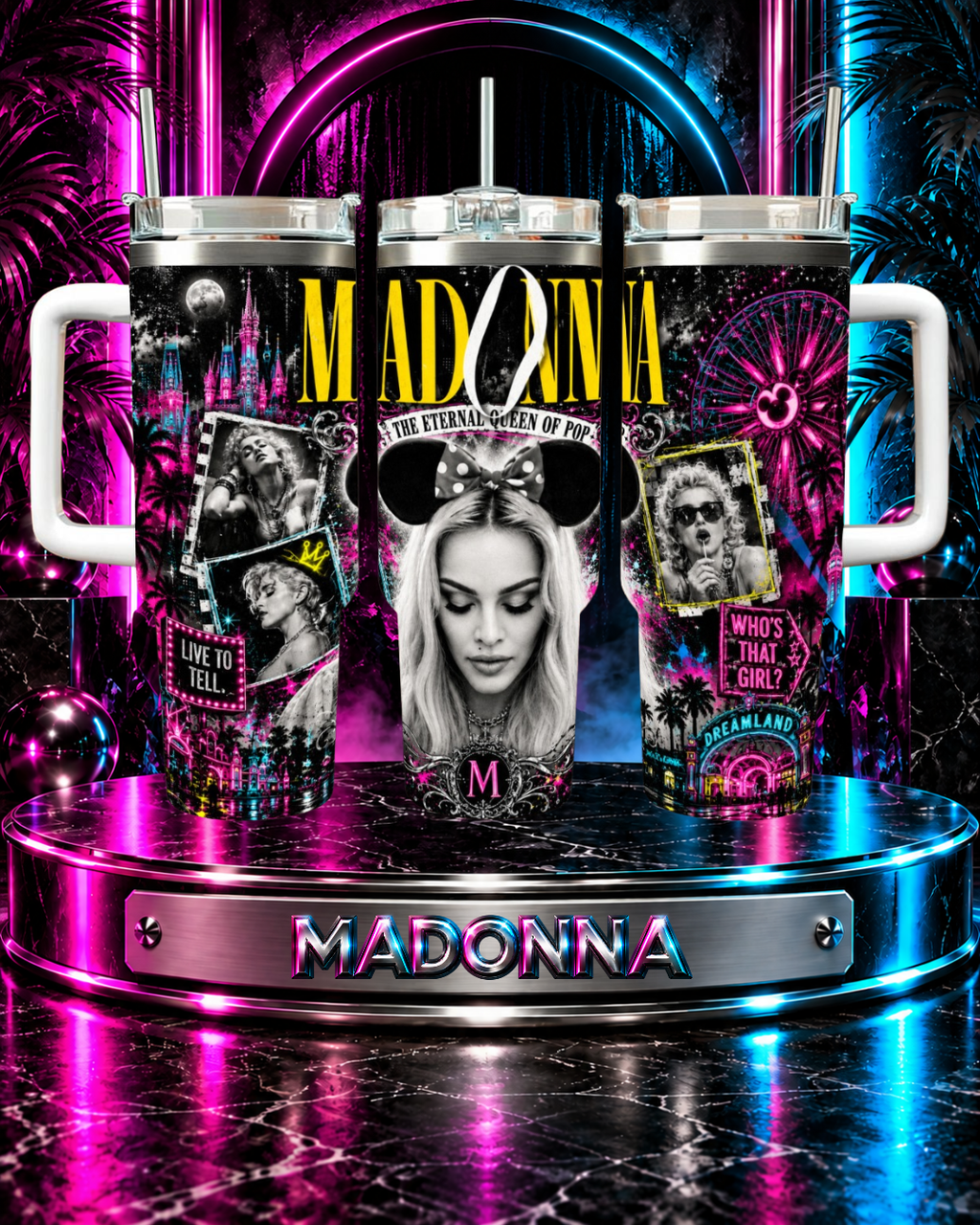 Madonna — Madonnaland | 40oz Tumbler With Handle