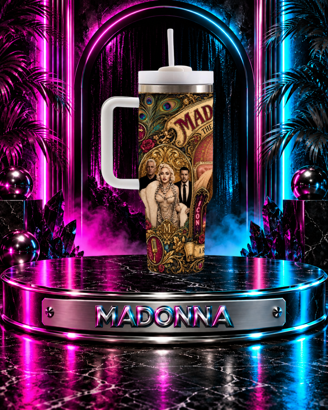 Madonna — Reign | 40 oz Tumbler With Handle