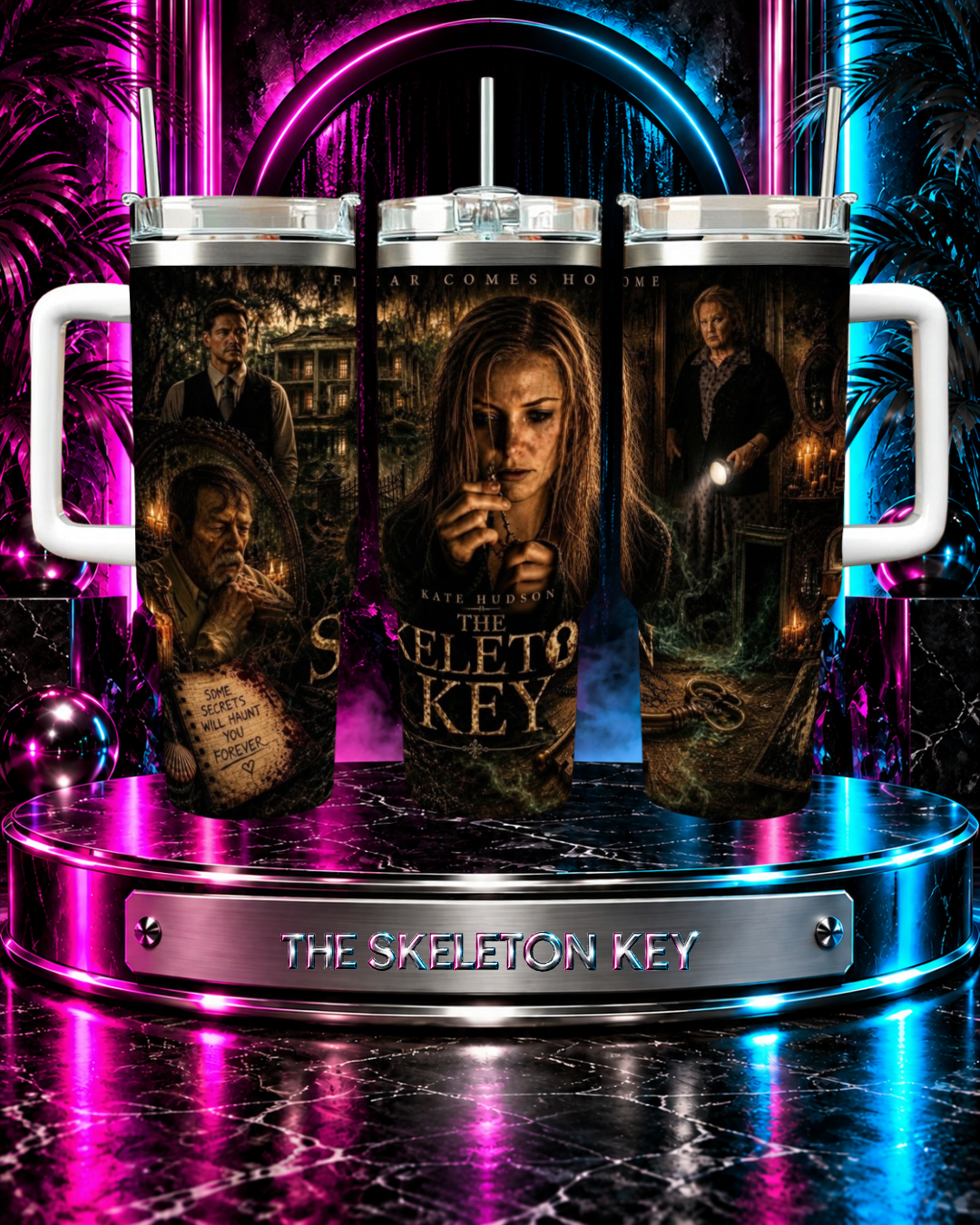 The Skeleton Key — Hoodoo On The Delta | 40oz Tumbler With Handle