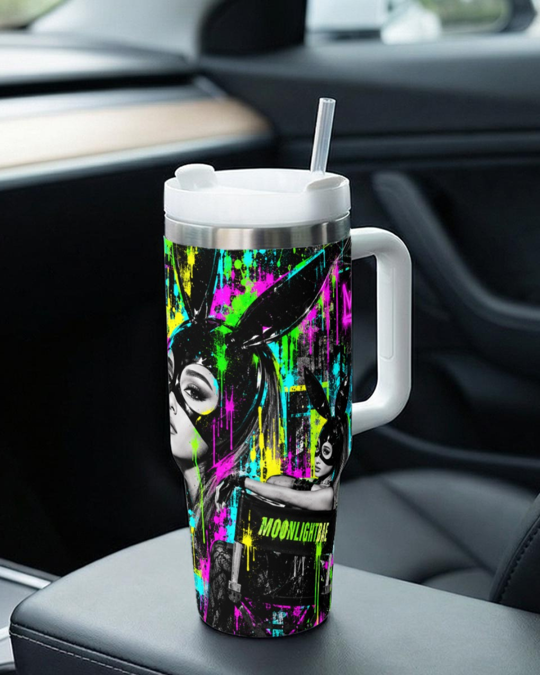 Ariana Grande — Moonlight Rebel | 40oz Tumbler With Handle