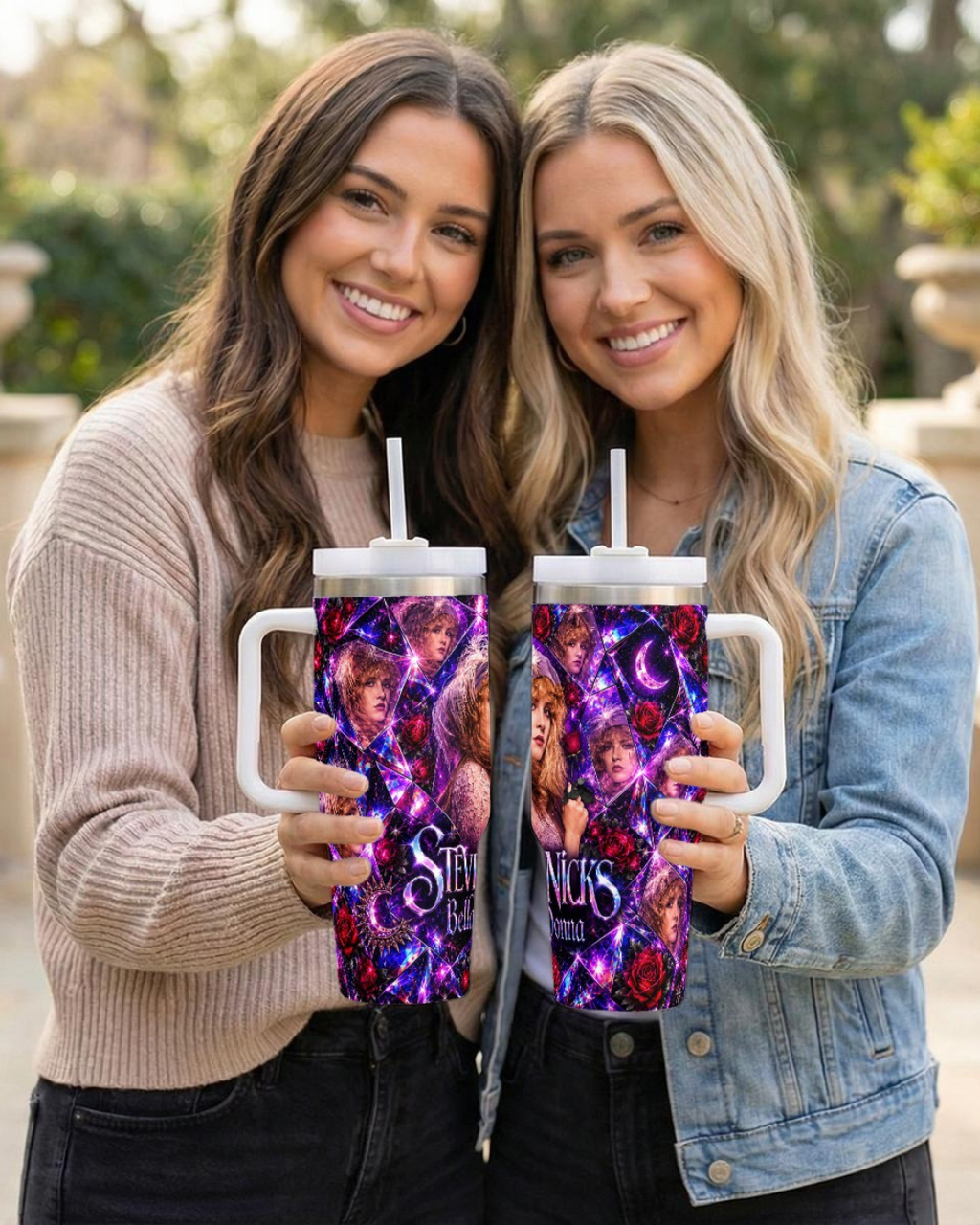 Stevie Nicks — Pink Crystal Visions | 40oz Tumbler With Handle