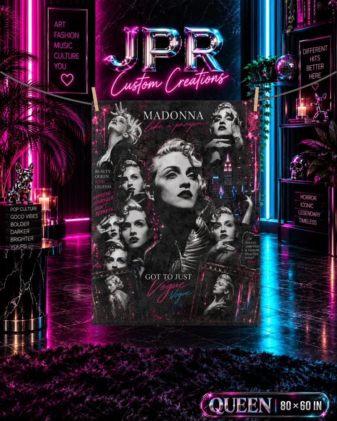 Madonna — Strike a Pose | Velveteen Blanket