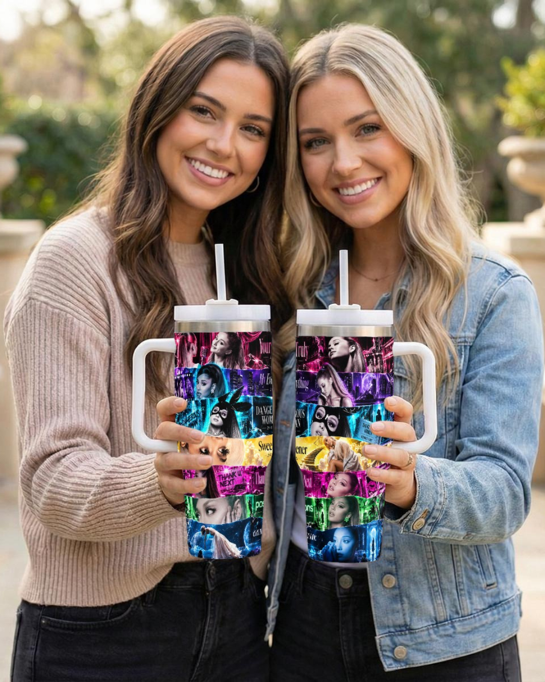 Ariana Grande — Era by Era | 40oz Tumbler With Handle