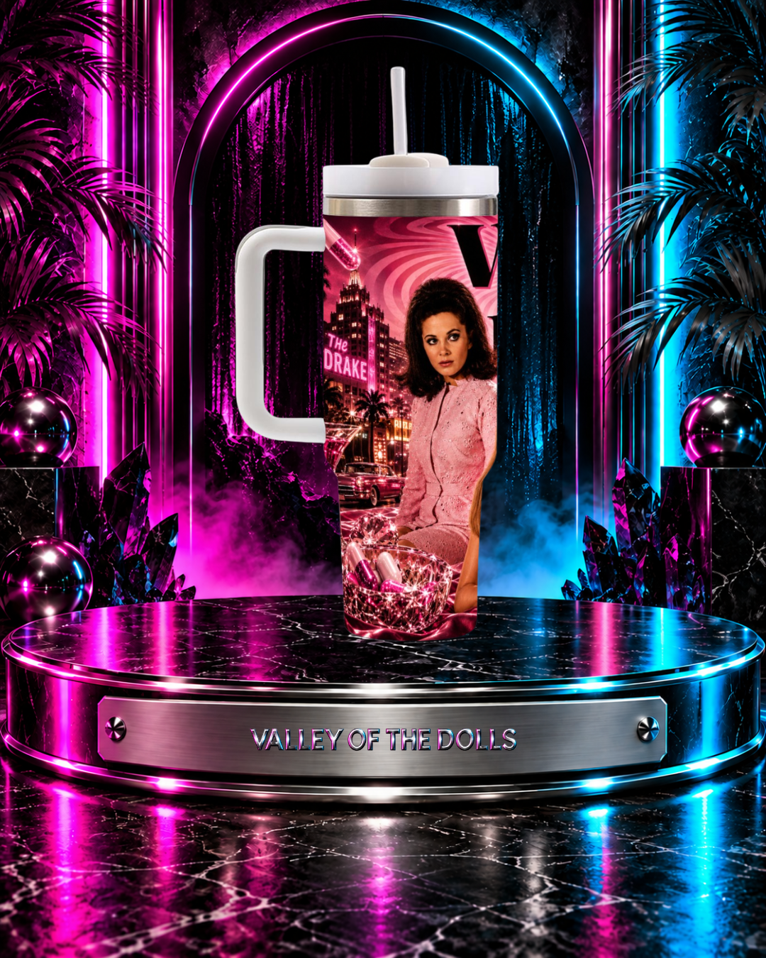 Valley Of The Dolls — Hollywood Glam | 40oz Tumbler With Handle