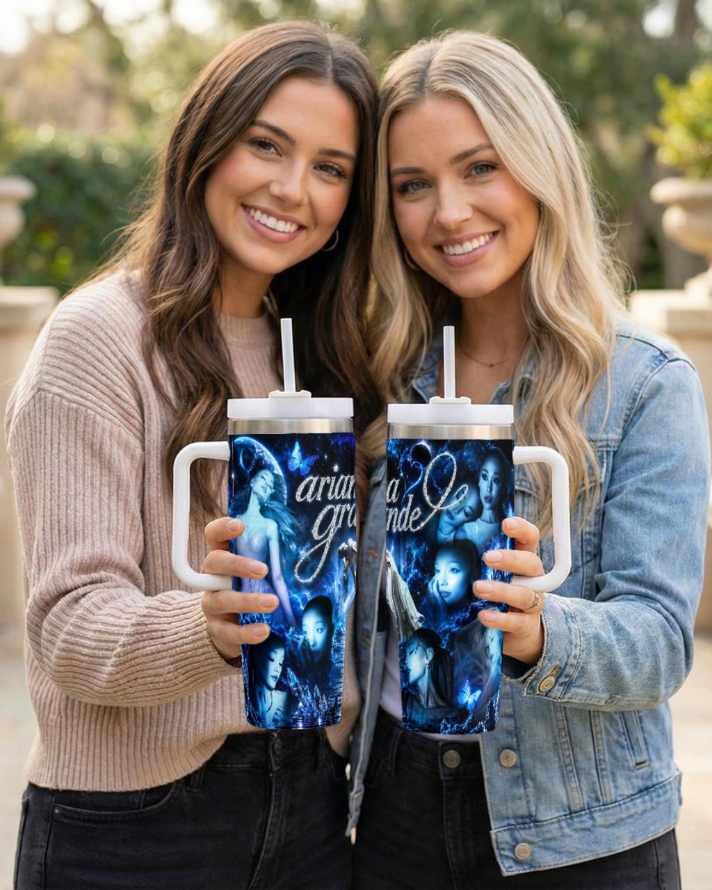 Ariana Grande — Blue Eternal Sunshine | 40oz Tumbler With Handle