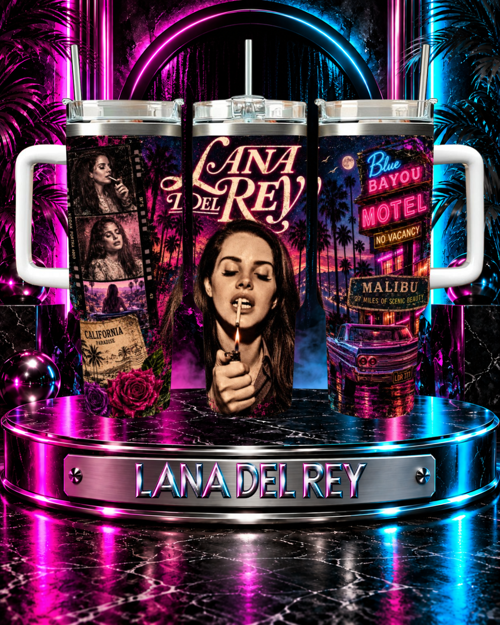 Lana Del Rey — California Dreamin' | 40oz Tumbler With Handle