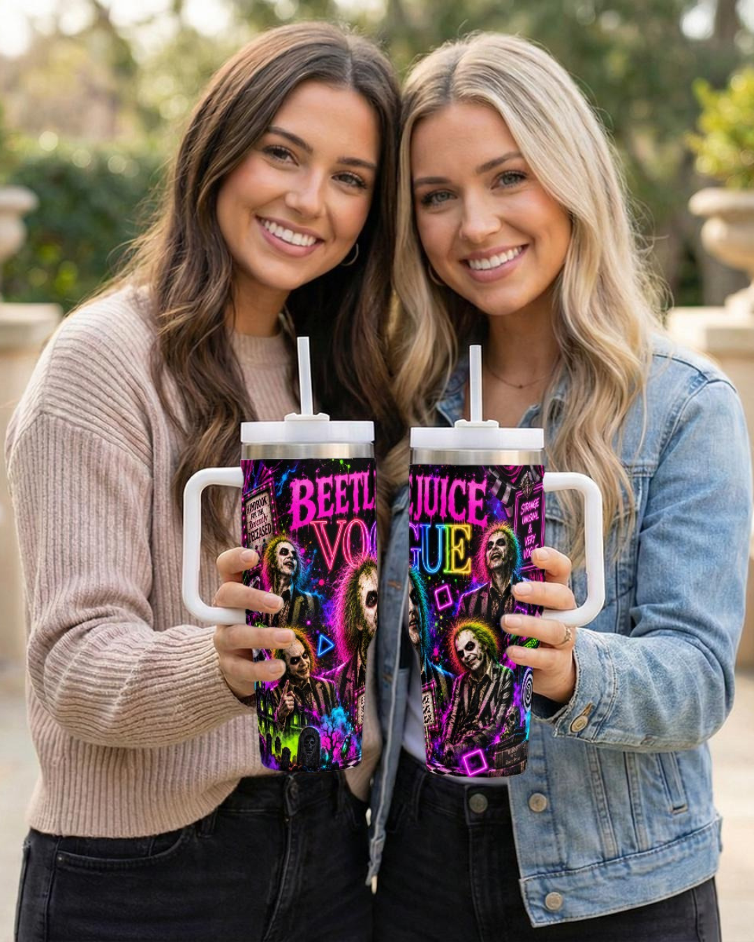 Beetlejuice — Beetlejuice x Vogue | 40oz Tumbler With Handle