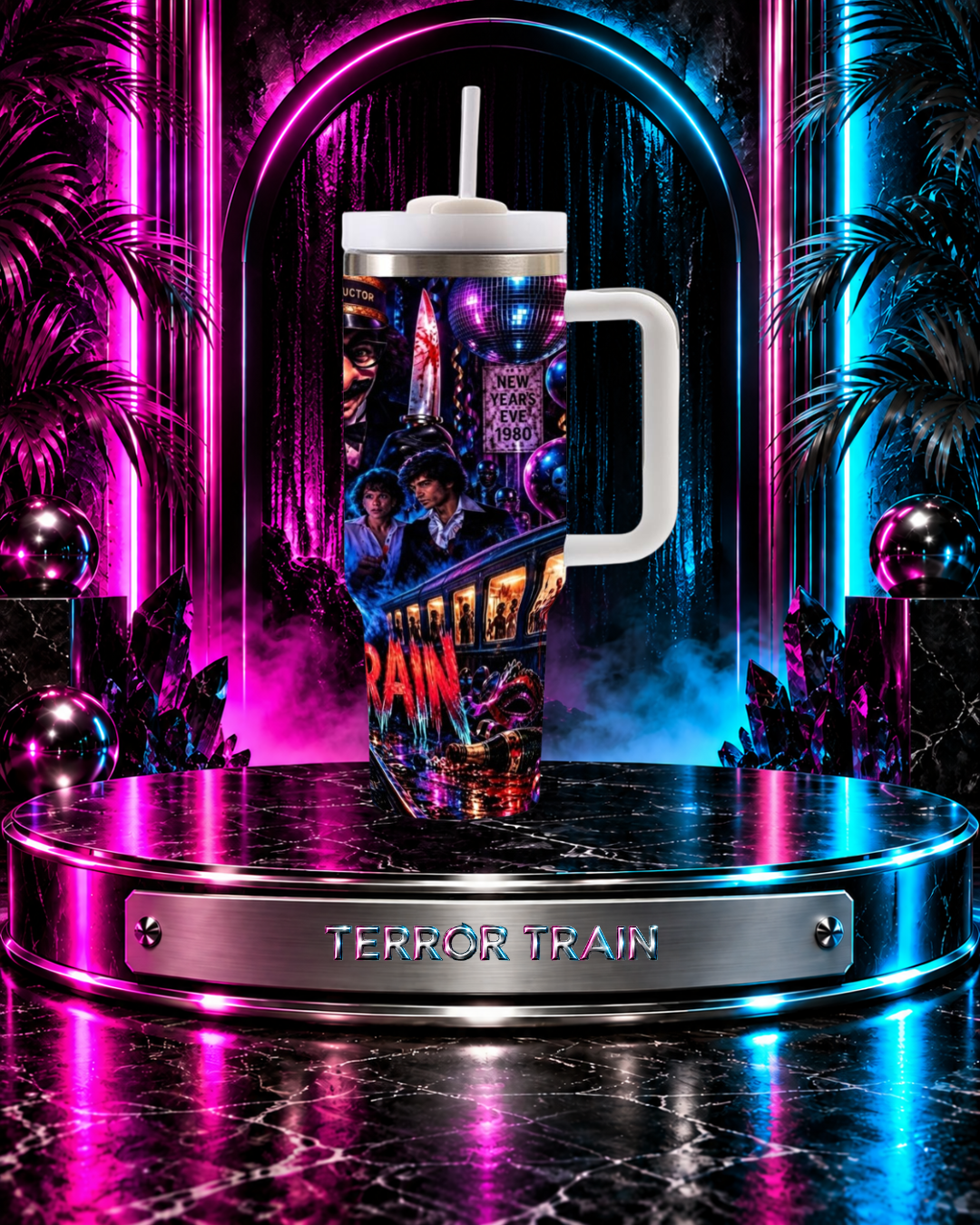 Terror Train — New Year's Eve Massacre | 40oz Tumbler With Handle