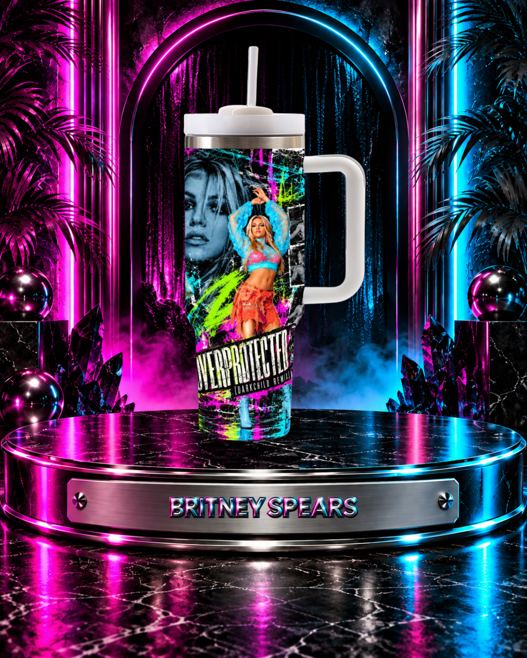 Britney 25th Anniversary – Overprotected – 40oz Tumbler