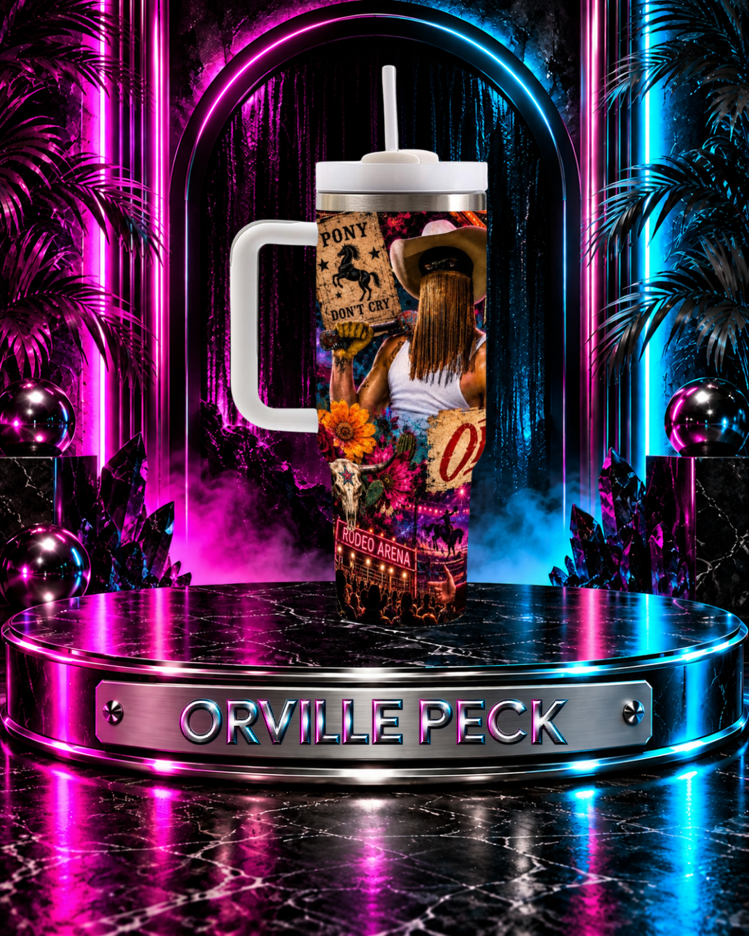 Orville Peck —Midnight Rodeo | 40oz Tumbler With Handle
