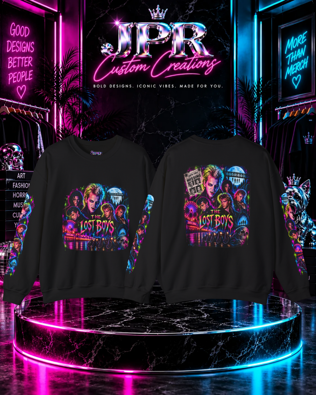 The Lost Boys — Neon Fangs & Leather | Sweatshirt