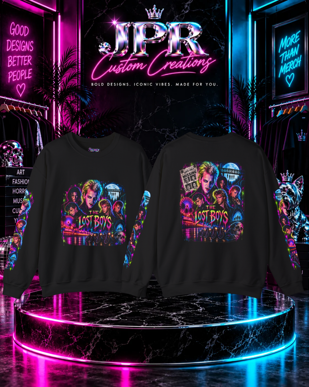 The Lost Boys — Neon Fangs & Leather | Sweatshirt