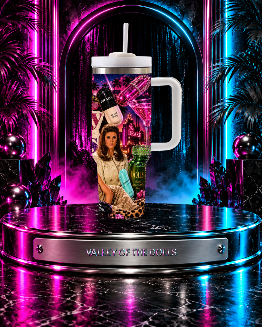Valley Of The Dolls — More More More | 40oz Tumbler With Handle