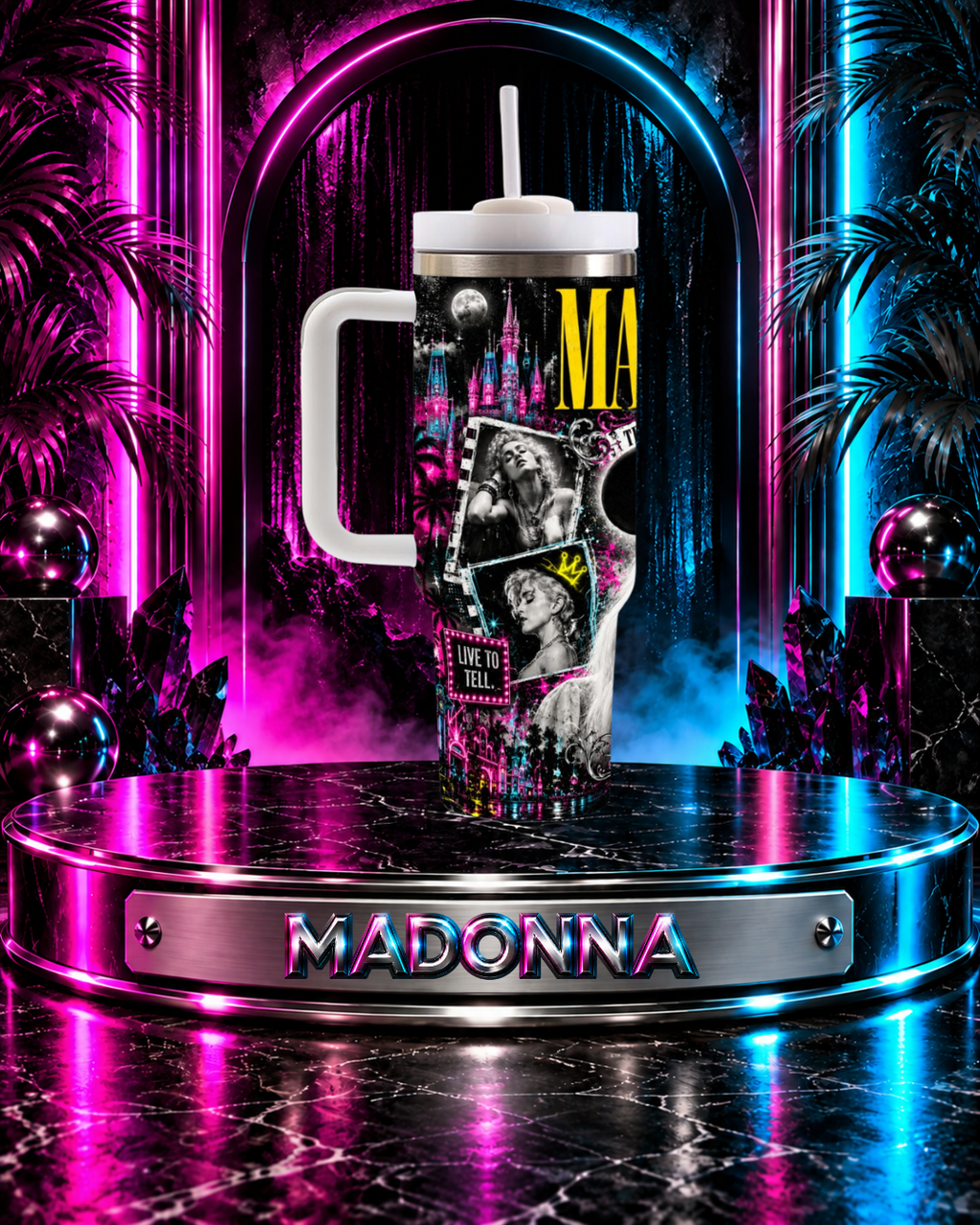 Madonna — Madonnaland | 40oz Tumbler With Handle