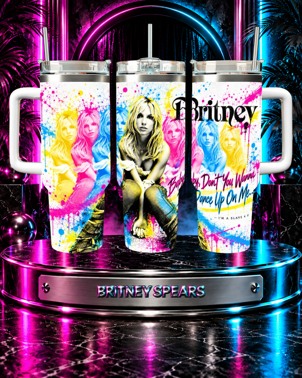 Britney 25th Anniversary – Dance Up On Me – 40oz Tumbler