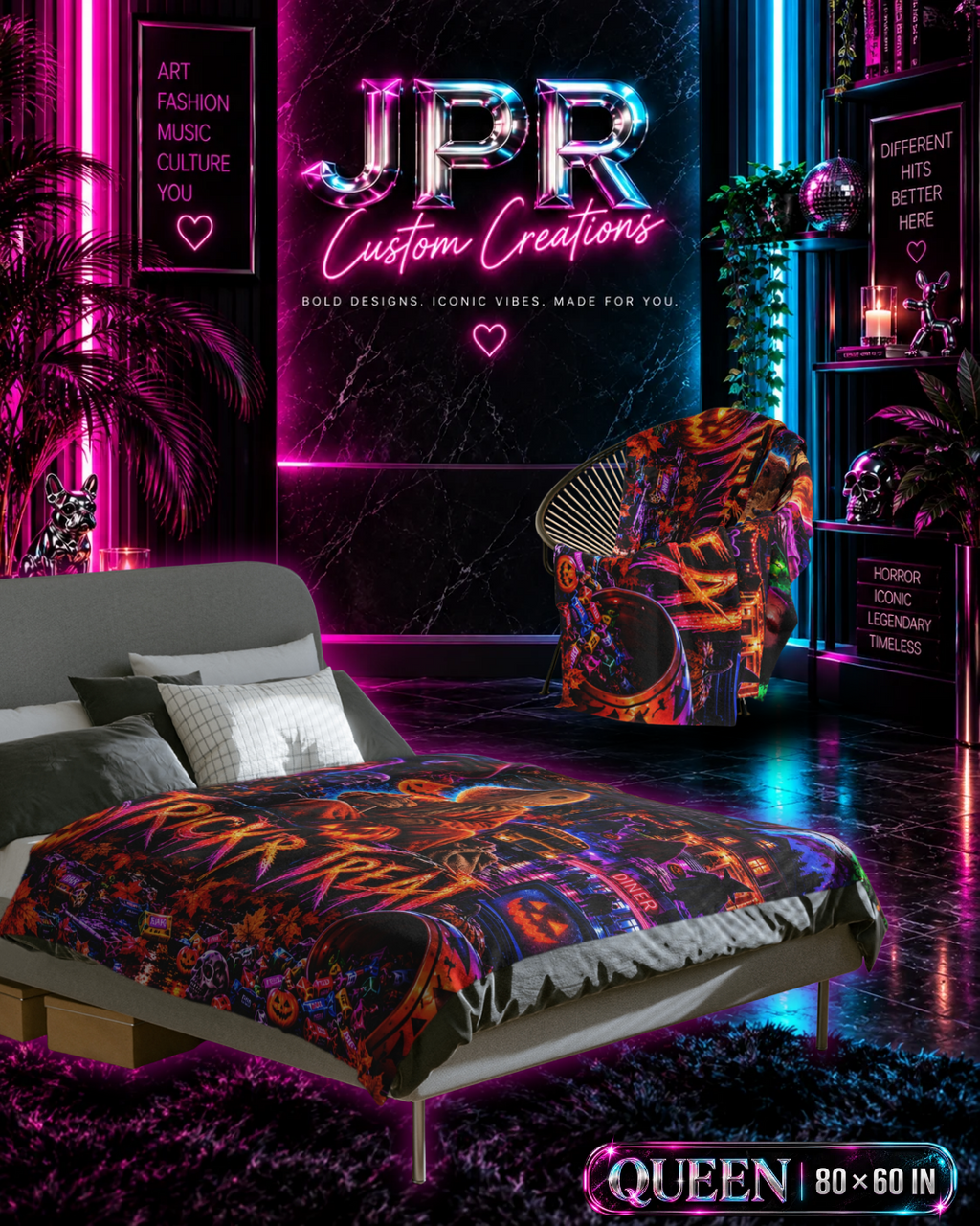 Trick R' Treat —  Carnival of Shadows | Velveteen Blanket