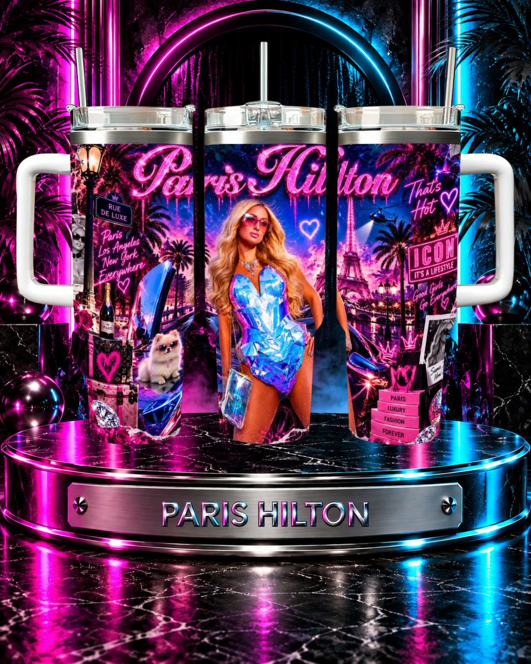 Paris Hilton — That's Hot After Dark | 40oz Tumbler with Handle