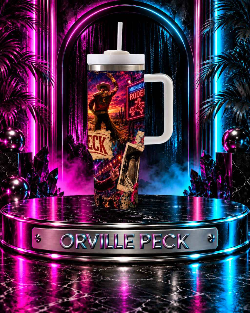 Orville Peck —Midnight Rodeo | 40oz Tumbler With Handle